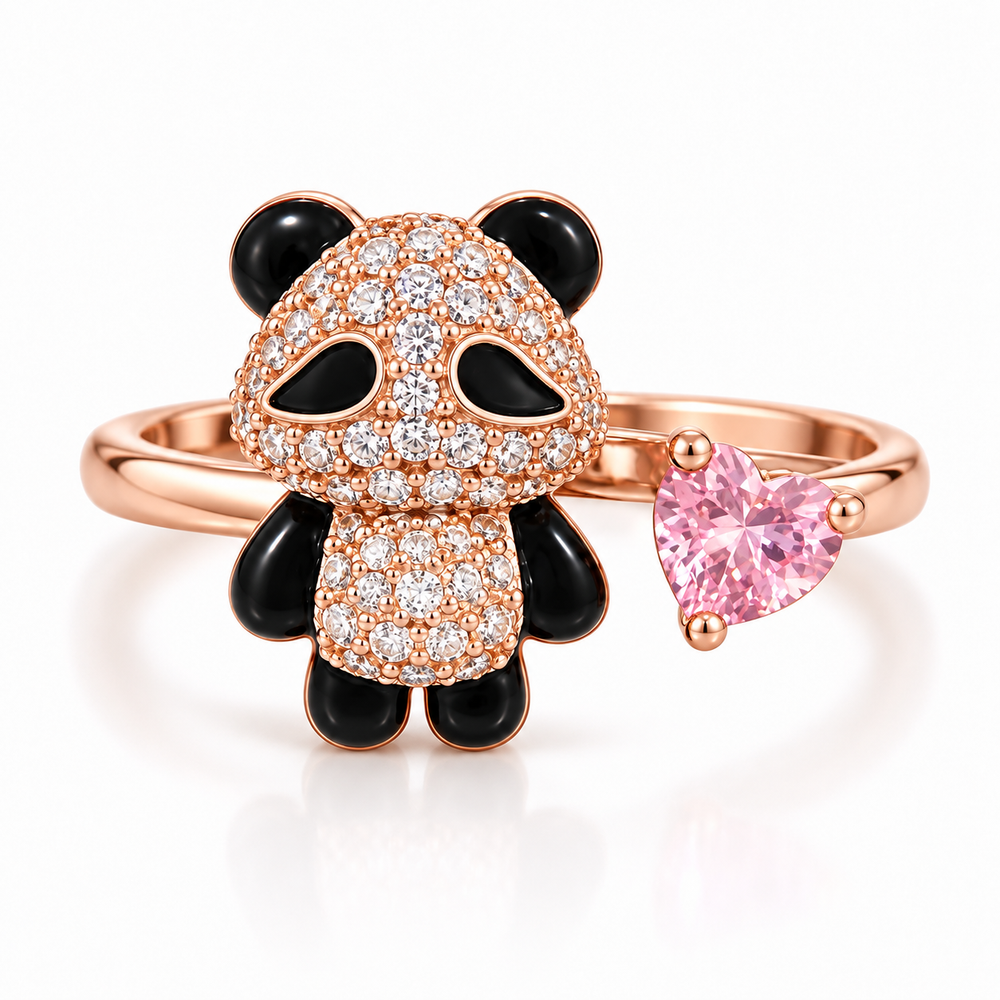 Panda Love Charm Ring