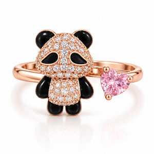 Panda Love Charm Ring