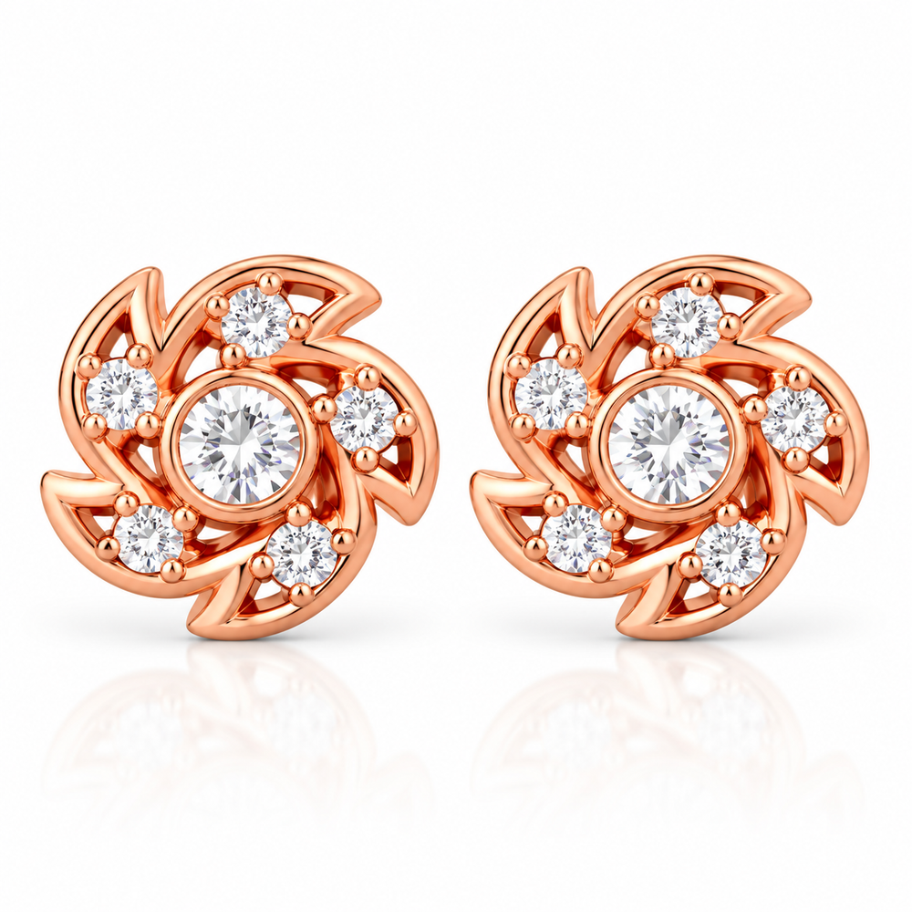 Rosé Bloom Radiance Studs