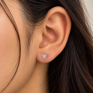 Elaria Heart Crystal Studs