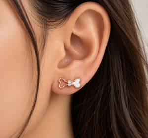 Rosé Bowlight Pearl Studs