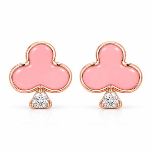 Petalora Blush Clover Studs