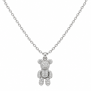Teddy Bear Charm Necklace