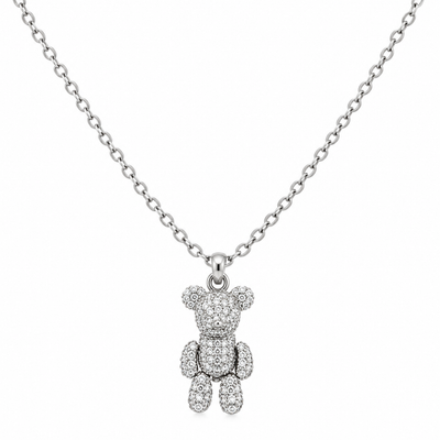 Teddy Bear Charm Necklace