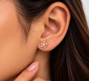 Rosé Bloom Radiance Studs