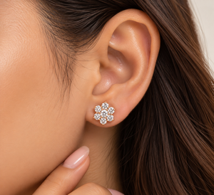 Rosé Celeste Bloom Studs