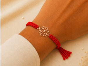 925 Sterling Silver Lotus Swastik Rakhi with Sacred Red Thread | Premium Swastik Rakhi for Brother | Raksha Bandhan | Mohè Jewels