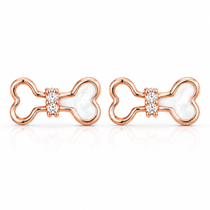 Rosé Bowlight Pearl Studs