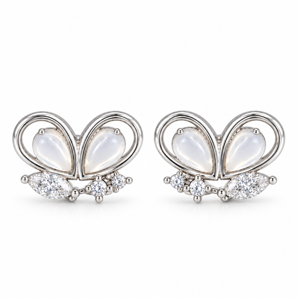 Celestia Butterfly Crystal Studs