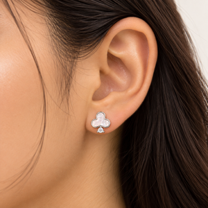 Pearlora Cloverdrop Studs
