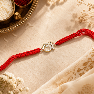 Divine Om Spark Rakhi       925 Sterling Silver Rakhi