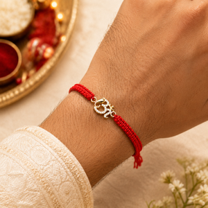Divine Om Spark Rakhi       925 Sterling Silver Rakhi