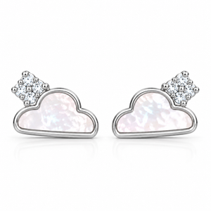 Celestia Pearl Cloud Studs