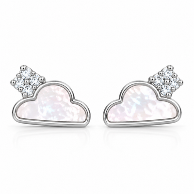 Celestia Pearl Cloud Studs