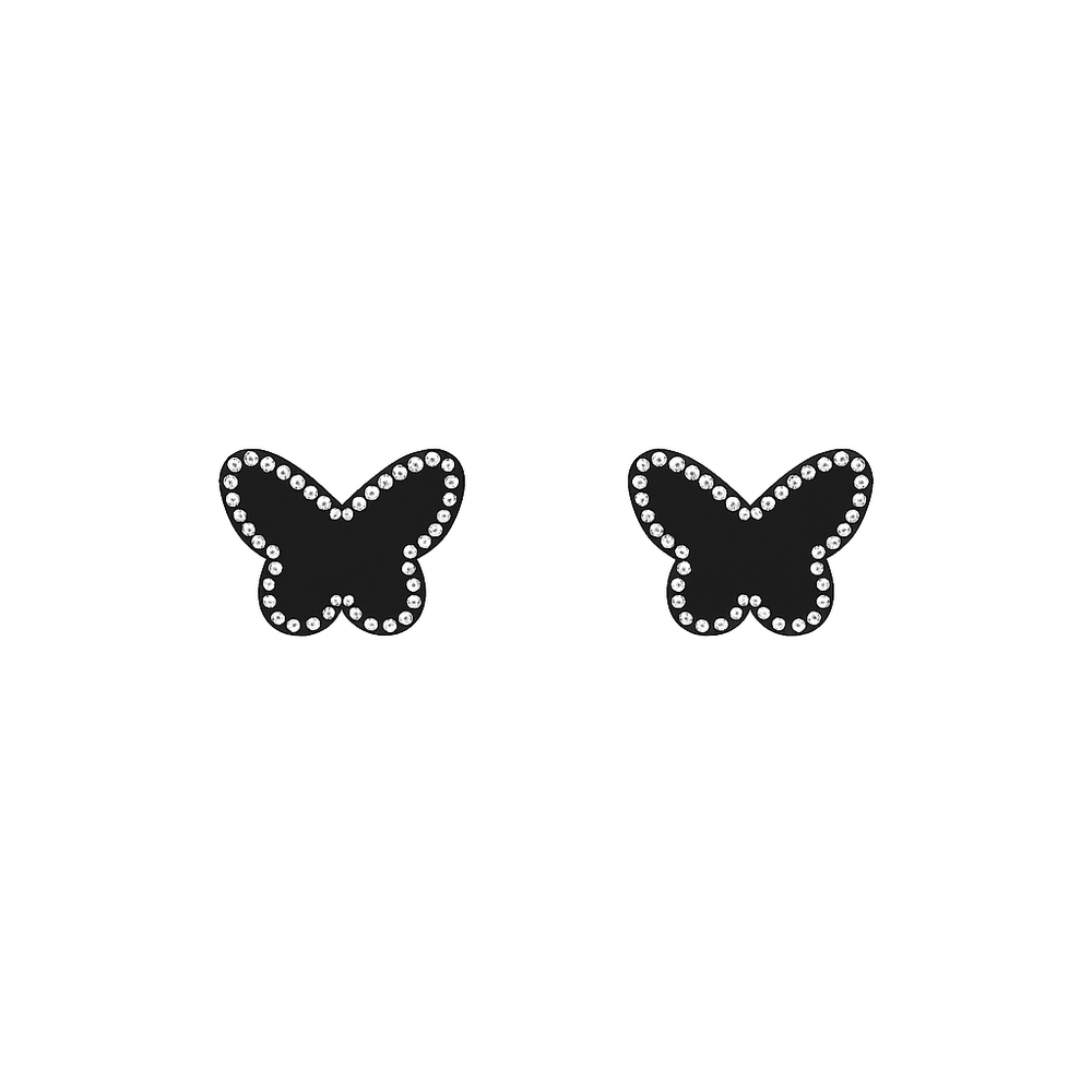 Black Nyra Noir Studs