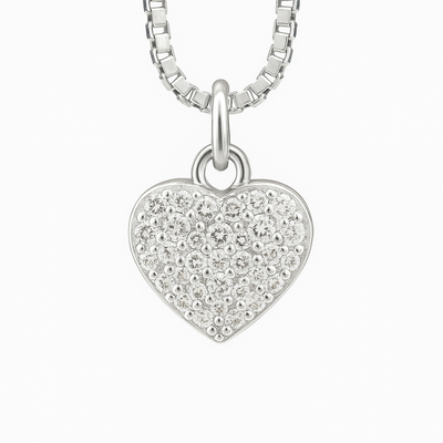 Sparkle Heart Charm