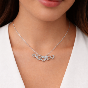 Everlinked Hearts Radiance Necklace 925 Sterling Silver